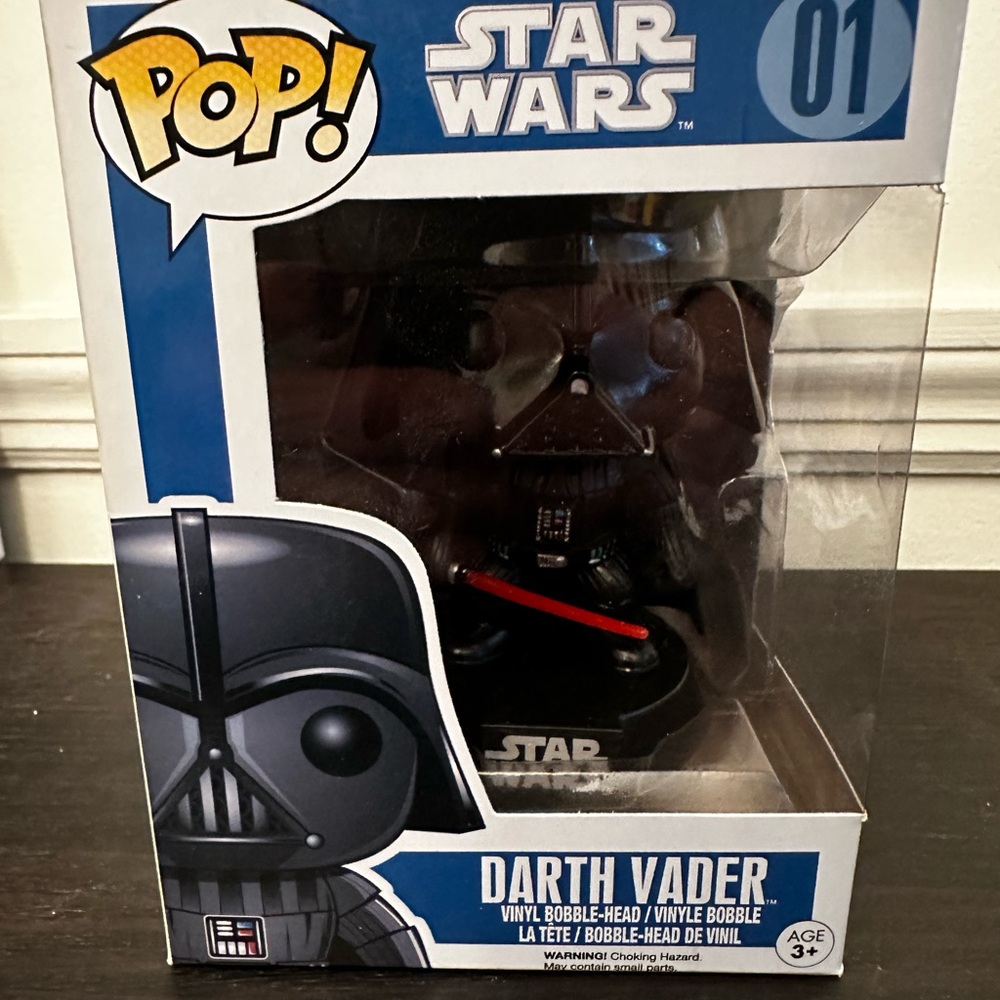 Star Wars Darth Vader 01 Funko Pop in Blue Box. Mint in box